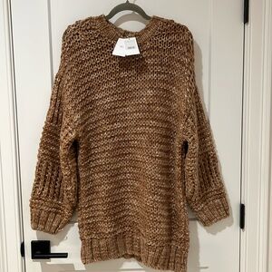 Large Wool Blend Mango Sweater